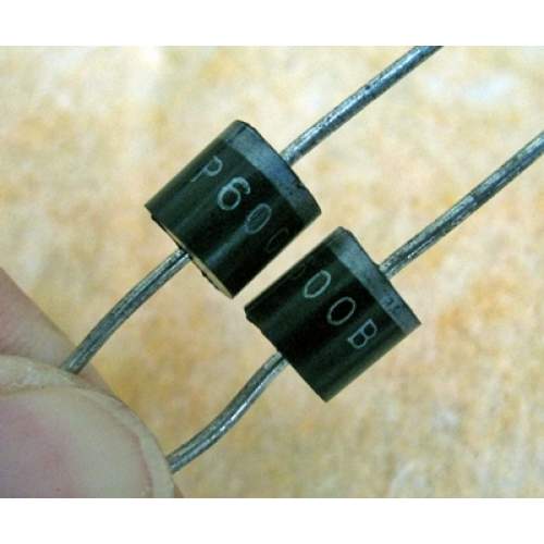 P600B, 6A 100V silicon diode rectifier, each